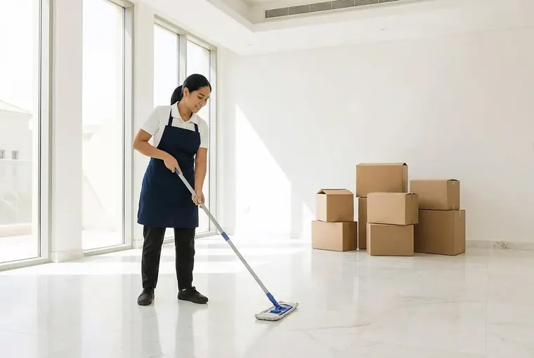 Twin Cleaners cleaning a home in Damac Lagoons, Dubai