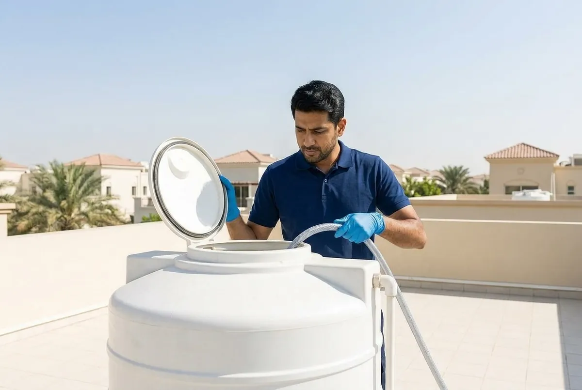 Water Tank Cleaning in Dubai. Twin Cleaners